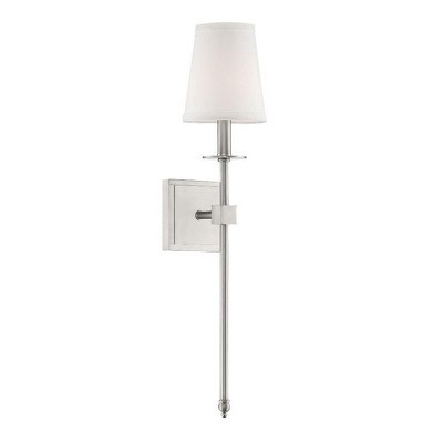 Savoy House Monroe 1 - Light Wall Light in Satin Nickel | Target