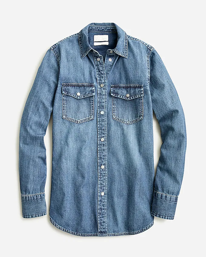 Slim-fit chambray shirt | J. Crew US
