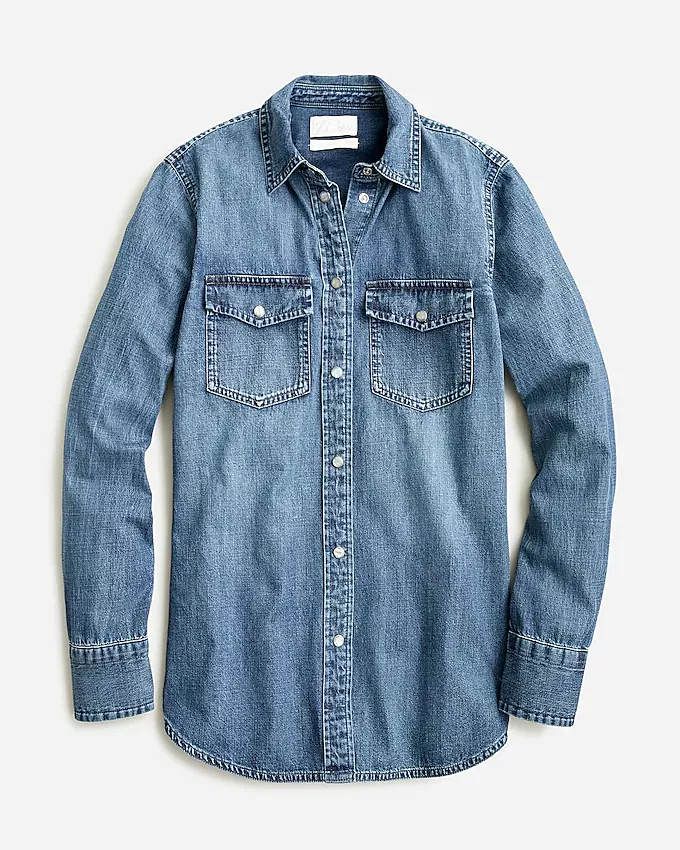 Chambray Pocket Henley Shirt curated on LTK