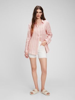 Linen Boyfriend Shirt | Gap (US)