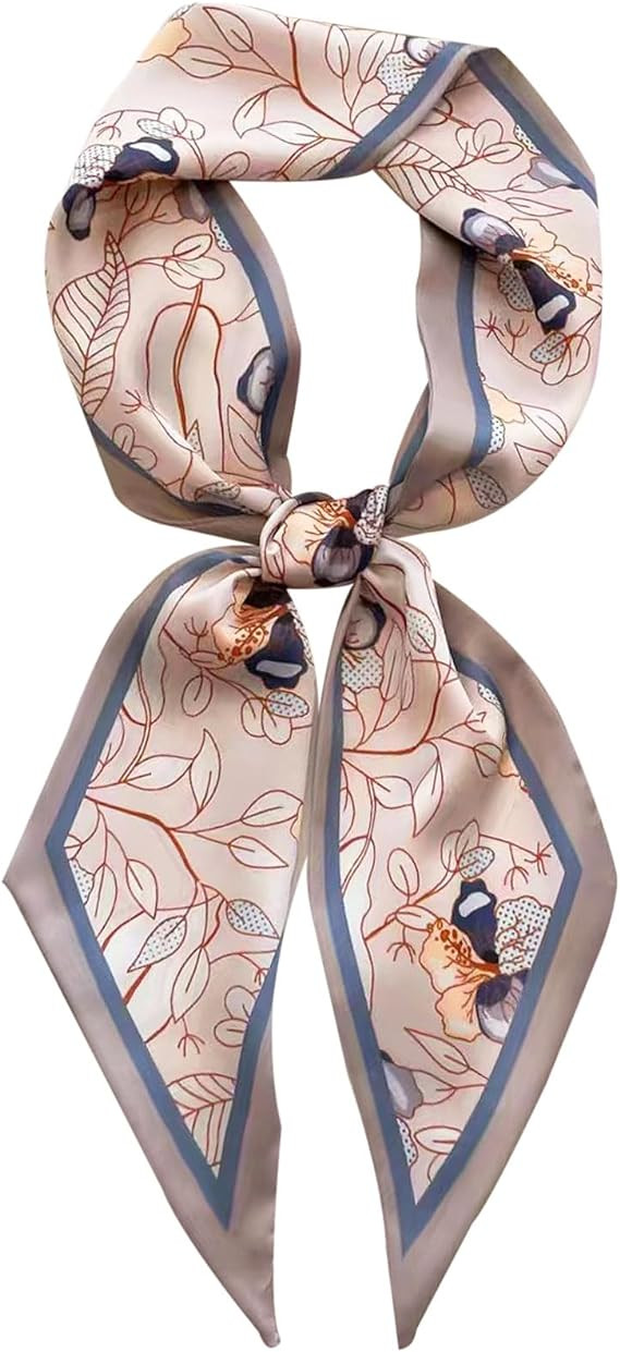 Head Scarf Hair Neck Scarves For Women Purse Bag Scarfs For Handbags Silky Long Thin Satin Headsc... | Amazon (US)