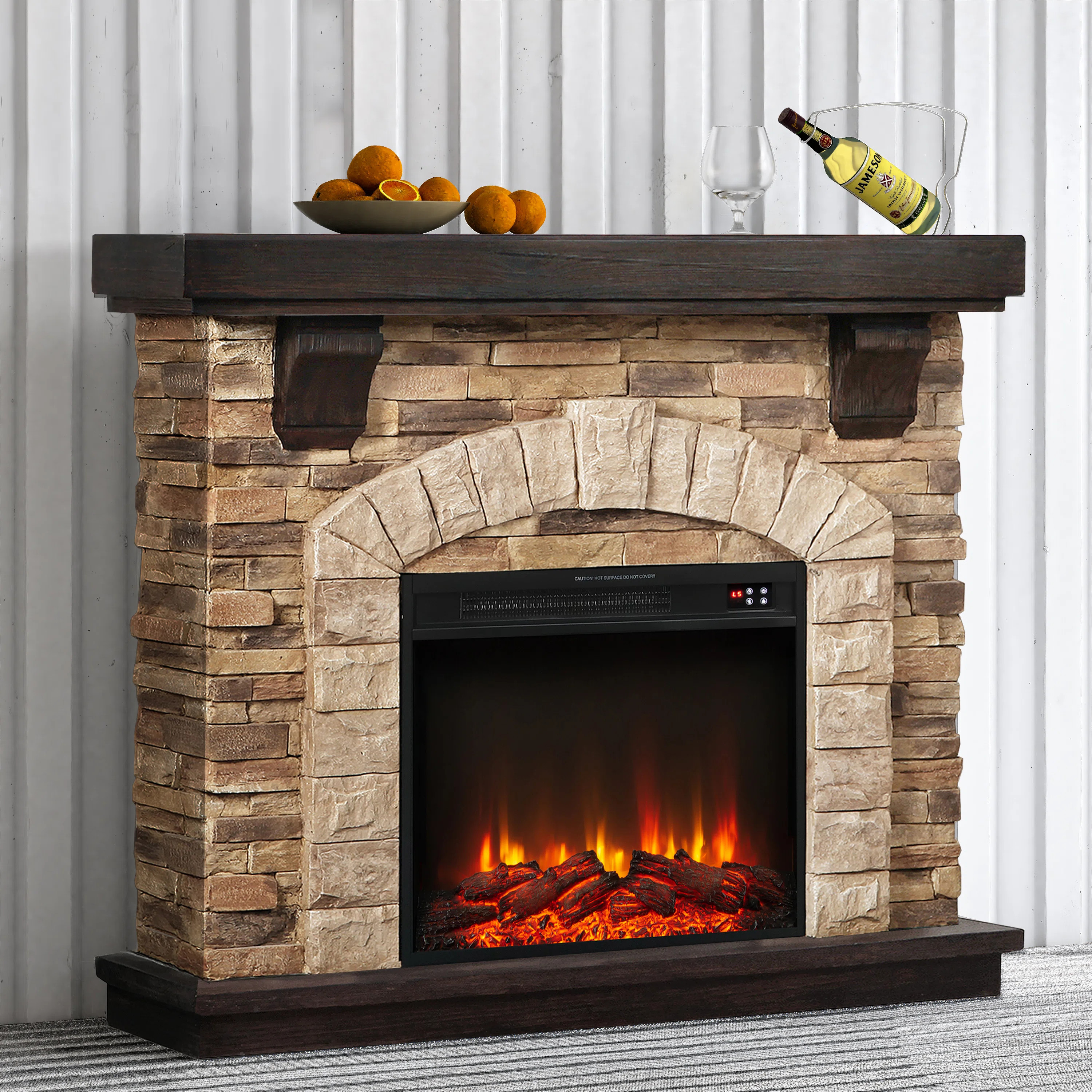 Troy 45'' W Electric Fireplace | Wayfair North America