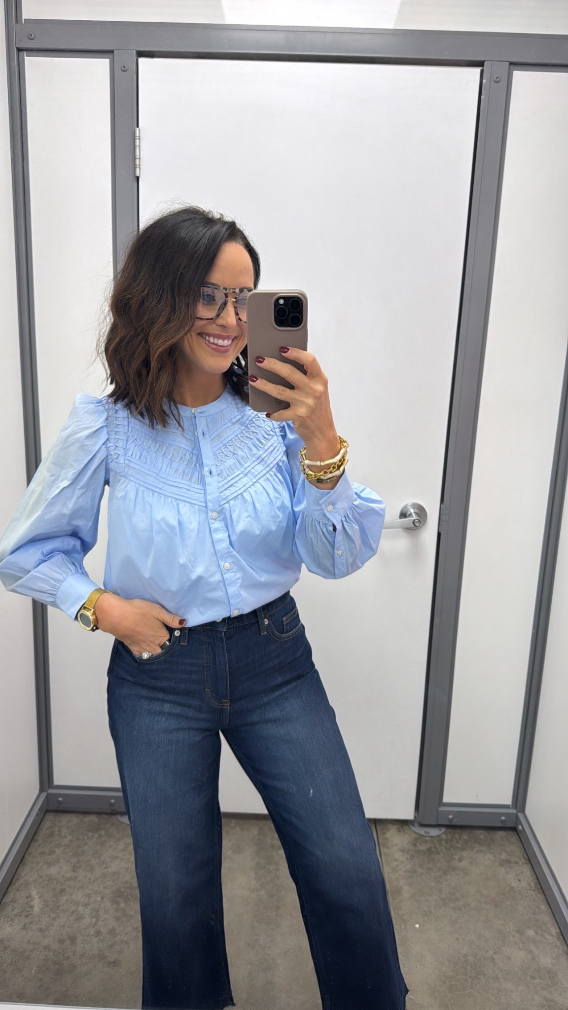 Such a pretty blue blouse for spring 💙 This Walmart top has the most beautiful lace inset details that give it such a feminine and elevated look. I love this paired with simple jeans for an easy everyday outfit that still feels polished and put together. The long sleeves make it a great transition piece for early spring when the weather is still a little cooler, and the soft blue color is perfect for the season. Such a great affordable top that can easily be dressed up or kept casual. Wearing a size small.

Walmart blouse
Walmart fashion finds
Walmart spring outfit
blue blouse women
lace detail blouse
long sleeve spring blouse
spring outfit ideas women
casual spring outfits
feminine spring outfit
affordable fashion finds
Walmart outfit ideas
everyday casual outfit
elevated casual style
spring wardrobe basics
budget friendly fashion
LTK fashion finds
LTK spring outfits
affordable everyday style

#LTKspring #LTKPetite