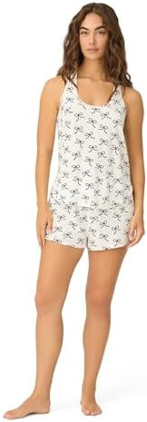 PJ Salvage Women's [Amazon Exclusive] Cool Touch Jersey Tank 2-piece Pj Set | Amazon (US)