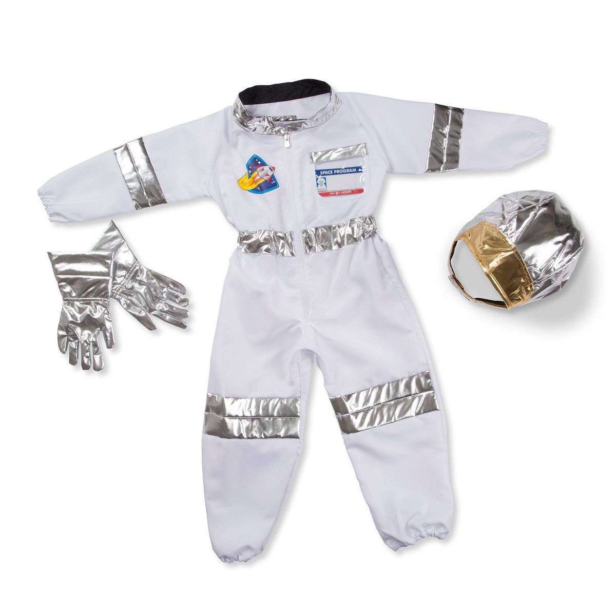 Melissa & Doug Astronaut Role Play Costume Set (5pc) - Jumpsuit, Helmet, Gloves, Name Tag | Target
