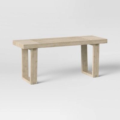 Felton Wood Slat Bench Natural - Threshold™ | Target