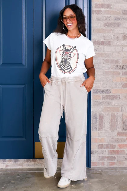 Laine Ash Mocha Wide Leg Pant | The Willow Tree