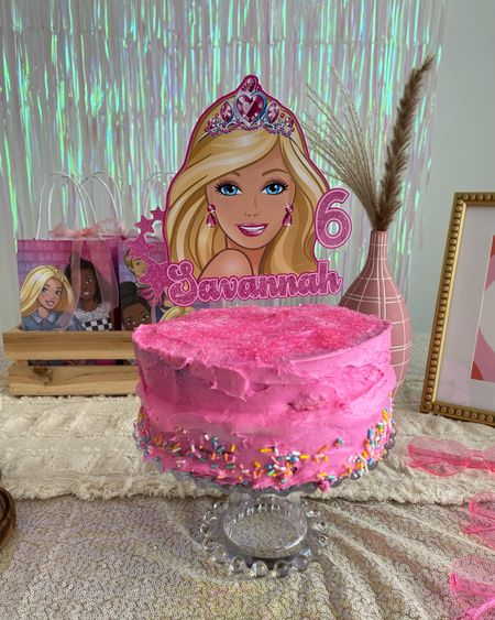 Barbie cake topper , my exact one is sold out but here’s these Similar 

#LTKkids