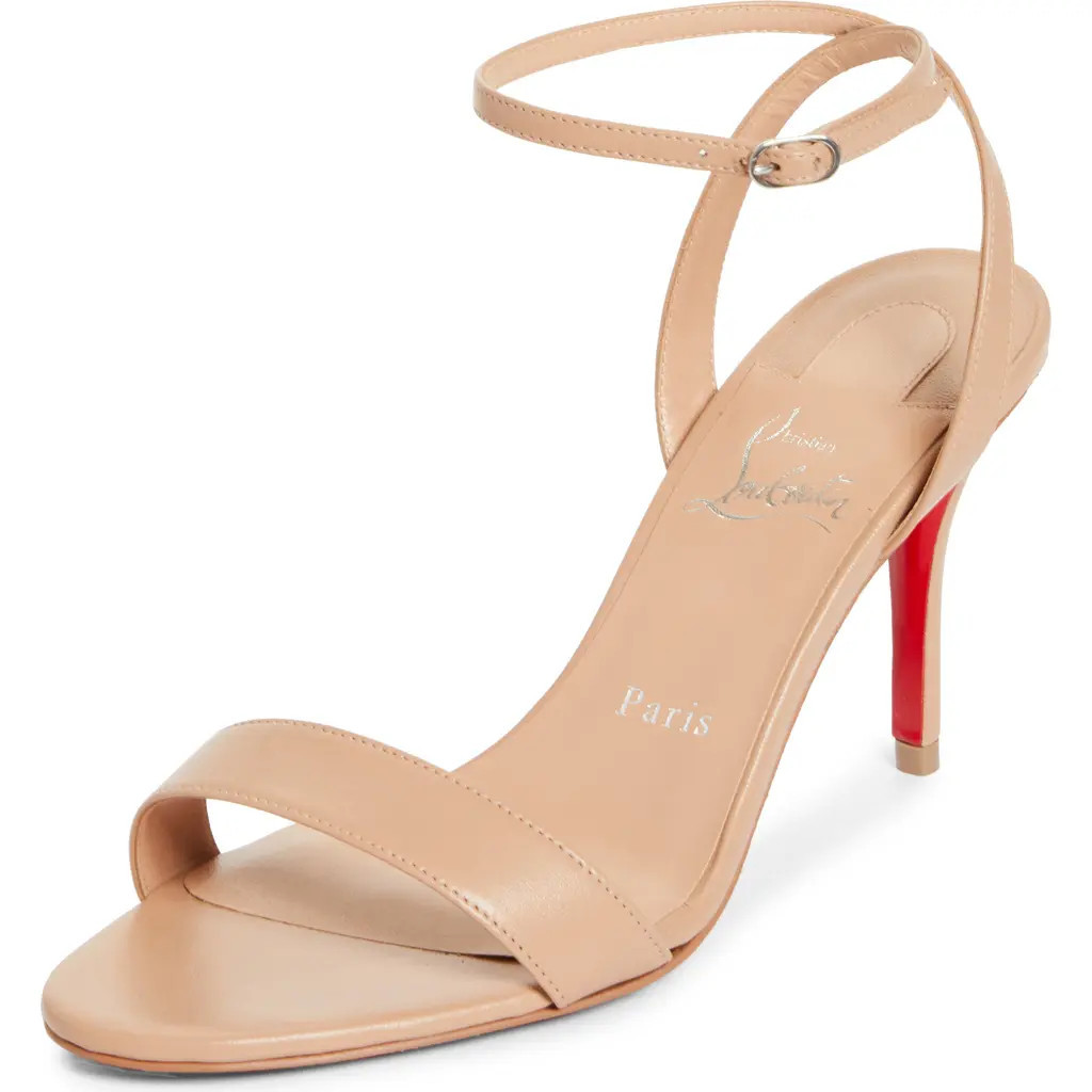 Christian Louboutin Miss Z Ankle Strap Sandal in Blush/Lin Blush at Nordstrom, Size 5.5Us | Nordstrom