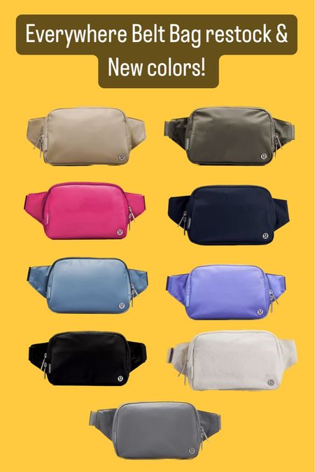 Lululemon just restocked and added new colors of their famous everywhere belt bag! 
Go snag some before they sell out! 

#LTKU #LTKunder50 #LTKFind