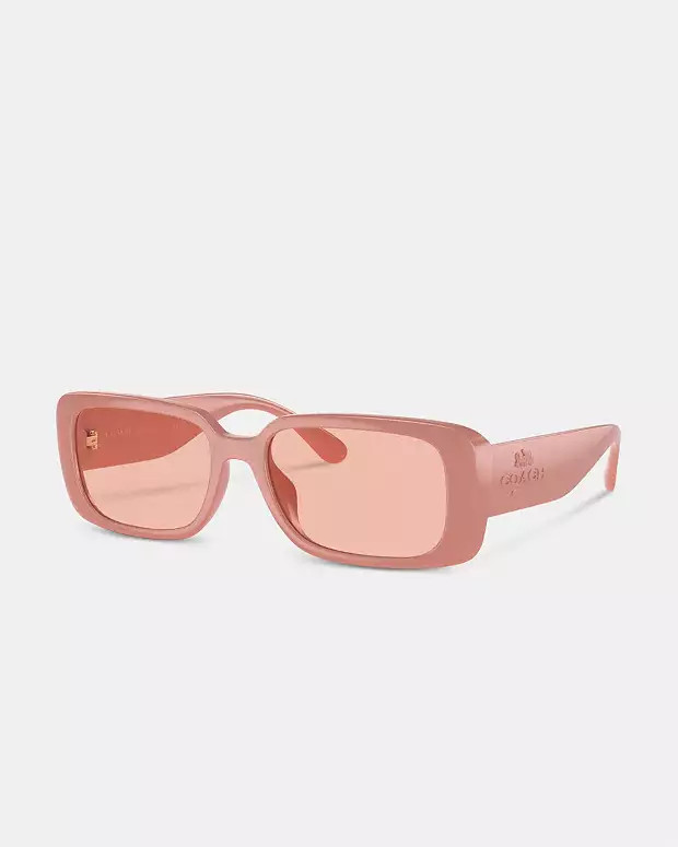 Narrow Rectangle Sunglasses | Coach Outlet US