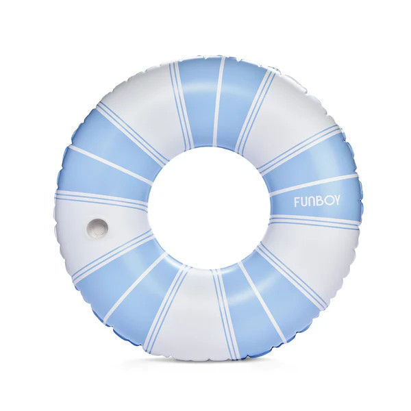 Vintage Lux Tube Float Blue & White, 44" Diameter | FUNBOY