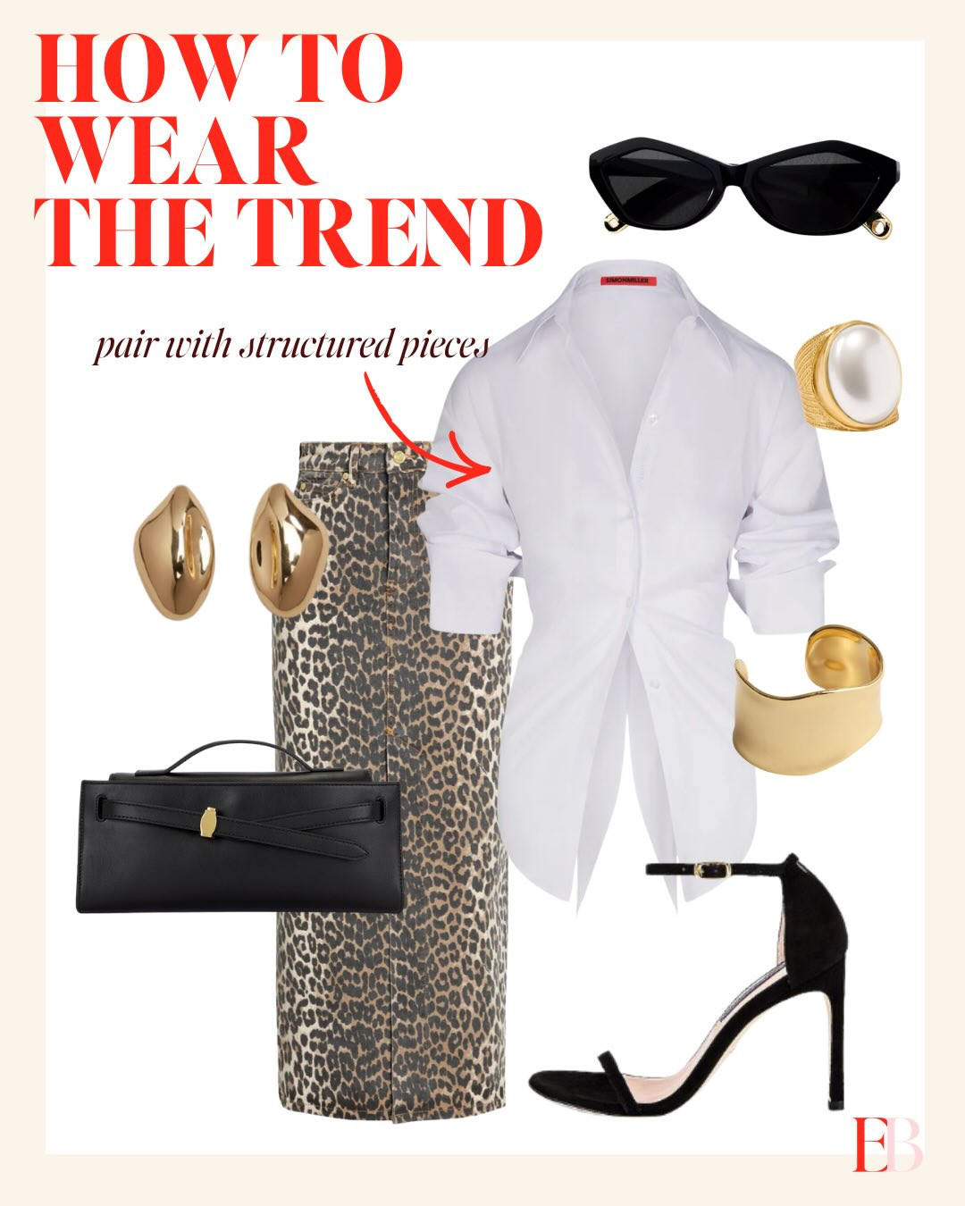 Reposting this week's animal print breakdown because it's the trend I'm actually seeing stick — not just trending, sticking.
Leopard, zebra, snake — they're all functioning as neutrals right now, which means they're doing the heavy lifting a black trouser used to do. The trick is treating them like you would any other print: one statement piece, rest of the outfit quiet.
My working rule: if the animal print is the loudest thing you're wearing, everything else should shut up. Solid tee, solid denim, solid shoe. Let the print talk.
What I'm skipping: head-to-toe animal print, matching animal print sets, anything with rhinestones or novelty. This trend ages badly the second it gets over-styled. 

 