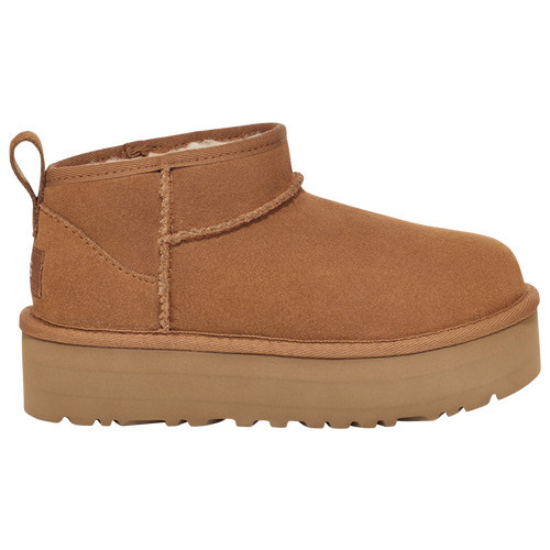 UGG Girls UGG Ultra Mini Platform - Girls' Grade School Shoes Chestnut/Chestnut Size 5.0 | Champs Sports
