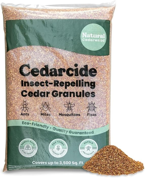 Cedarcide Original Cedar Granules – Flea, Tick, Mosquito & Spider Repellent for Yard, Lawn, Pat... | Amazon (US)