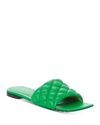 Women's Square Toe Quilted Slide Sandals | Bloomingdale's (US)
