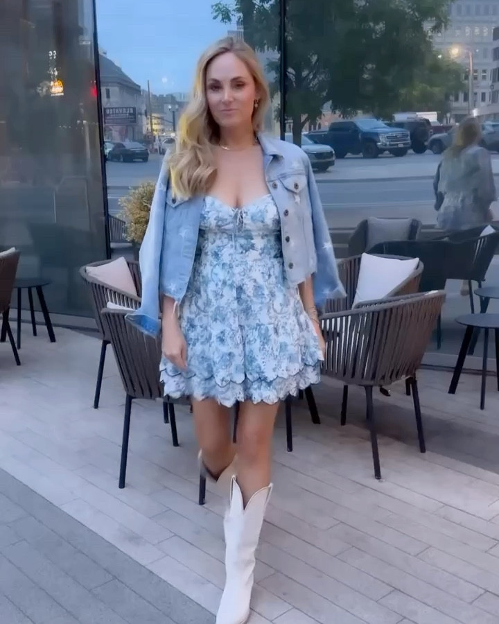 Love this cute dress for a baby shower dress or a wedding dress wearing a size 6

#LTKVideo #LTKFindsUnder100 #LTKOver40