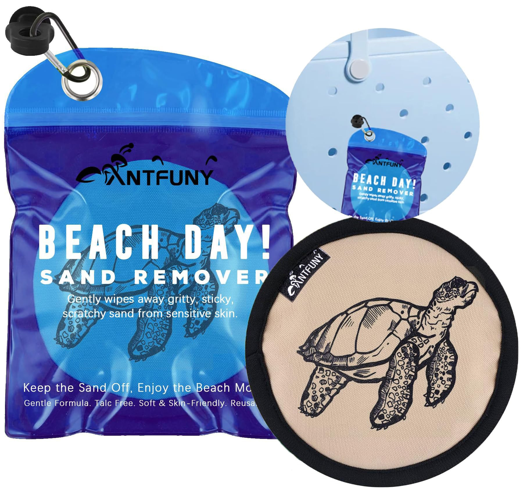 Beach Sand Remover Sand Eraser Brush Wipe Mitt Family Kids Women 2025 Summer Beach Vacation Essen... | Amazon (US)