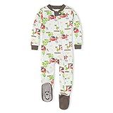 Burt's Bees Baby baby-girls Unisex Pajamas, Zip-front Non-slip Footed Sleeper Pjs, Organic Cotton | Amazon (US)
