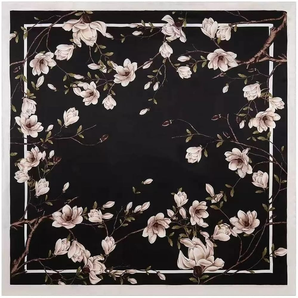Julunar Silk Like Head Scarf for Women - Satin Large Hair Scarves - 35" Square Silk Hair Wrap for... | Amazon (US)