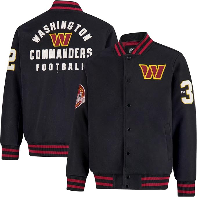 Ultra Game Men's NFL Official Classic Varsity Coaches Jacket Coat | Amazon (US)