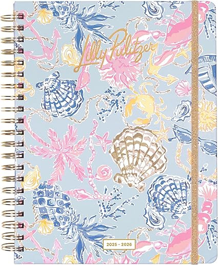Lilly Pulitzer Jumbo Daily Planner August 2025 - December 2026, Weekly and Monthly Agenda with St... | Amazon (US)