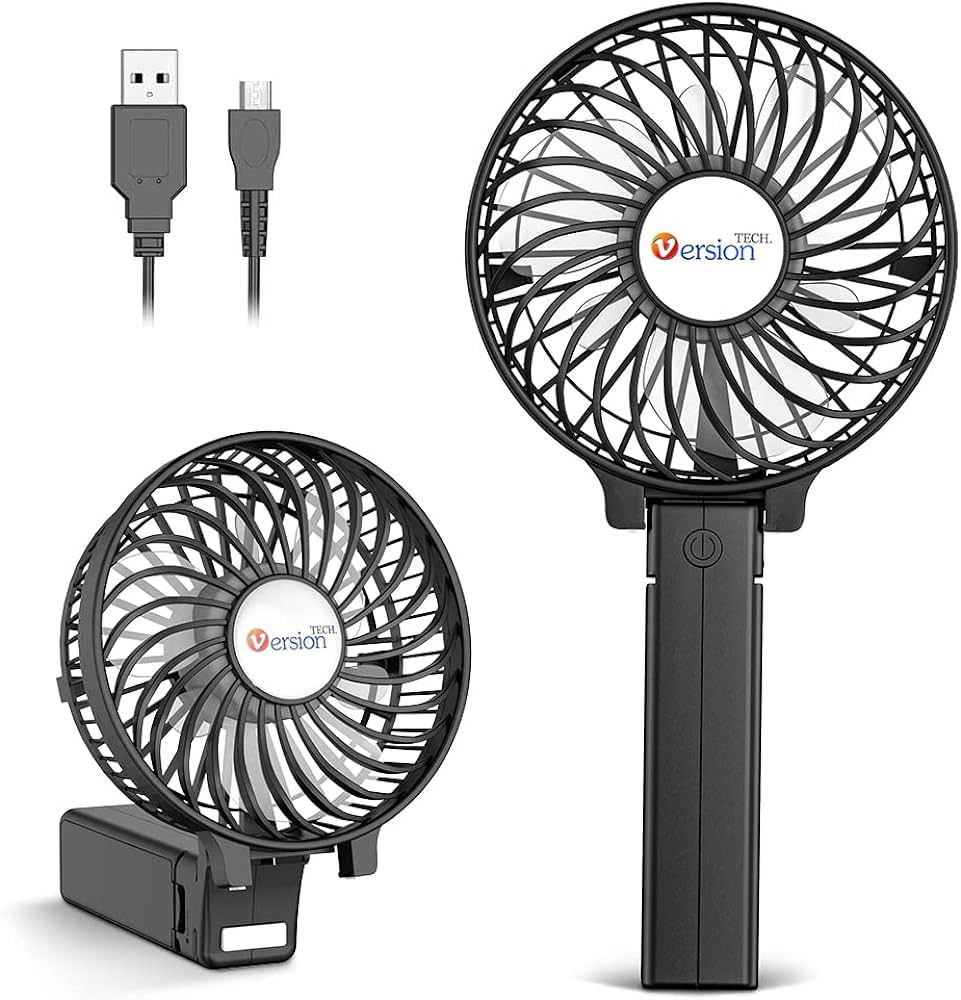 VersionTECH. Mini Handheld Fan, USB Desk Fan, Small Personal Portable Table Fan with USB Recharge... | Amazon (US)