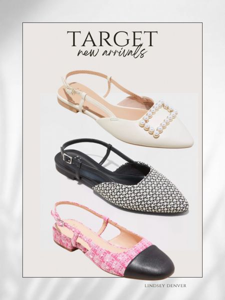 Target New Arrivals 
Target does not disappoint with their new spring shoe collection. These are so cute!

"Helping You Feel Chic, Comfortable and Confident." -Lindsey Denver 🏔️ 


Ballet flats, Loafers, Slip-on flats, Pointed-toe flats, D'Orsay flats, Espadrille flats, Mule flats, Mary Jane flats, Cap-toe flats, Slingback flats, Bow flats, Embellished flats, Ankle-strap flats, Almond-toe flats, Square-toe flats, T-strap flats, Lace-up flats, Metallic flats, Patent leather flats, Velvet flats, Suede flats, Two-piece flats, Ballerina flats, Skimmer flats, Floral flats, Animal print flats, Neutral-tone flats, Wide-width flats, Comfortable flats, Office-appropriate flats.

#LTKfindsunder100 #LTKstyletip #LTKfindsunder50