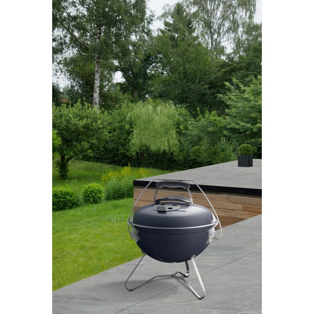 Buy Weber Smokey Joe Premium Portable Charcoal BBQ - Slate Blue | Barbecues | Argos | argos.co.uk