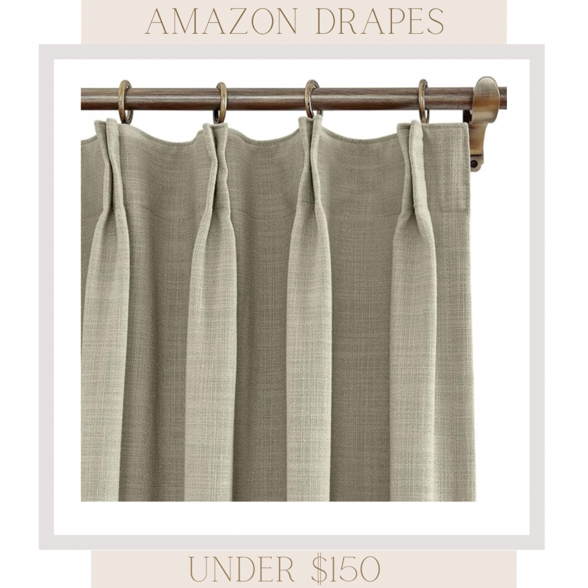 affordable quality drapes and curtains are SO hard to find. thanks to my amazon addiction i’ve found great basic options that i use in my home and have turned my friends onto. 

if you want to add some color or interest, you can always add some trim! easy to do with the stitch witchery tape. takes no skill and no time at all. also adding curtain rings vs adding directly on the rod is a must do!!!

these are ALSO BLACKOUT. it’s a win win win 



budget, look expensive, fancy, home decor, bedroom, living room, long curtains, drapes, sale, discount, curtain rod, DIY

#LTKsalealert #LTKhome