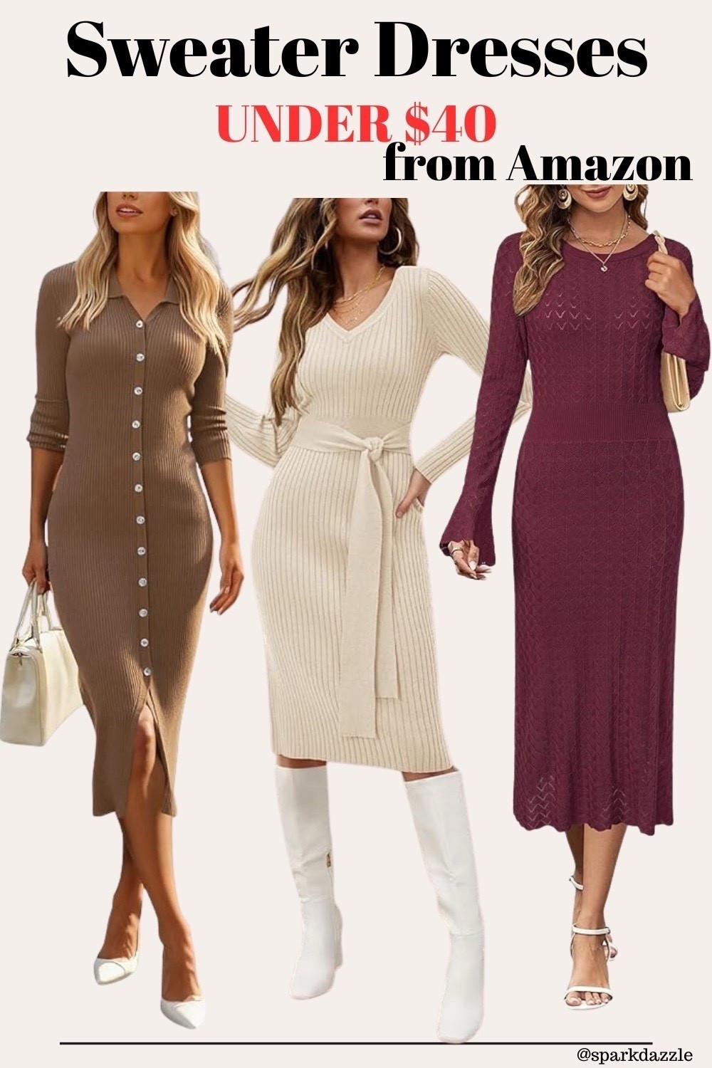 🍂 Trending Fall Dresses 2025 🍂
Stay chic and cozy this season with these must-have fall dresses! From long sleeve knits and earthy neutrals to boho prints and flattering maxis, these outfits are perfect for pumpkin patches, fall brunches, and cozy nights out. Each dress pairs beautifully with boots, sneakers, or a light jacket for the ultimate autumn look.

✨ Shop these Amazon finds and update your wardrobe with timeless fall fashion essentials!

#FallOutfits #AmazonFashion #FallStyle #FallDresses #OOTD #AutumnOutfitIdeas #FallWardrobe #AmazonFinds