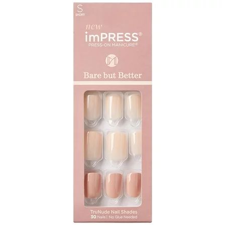 imPRESS Bare But Better Press-On Manicure Fake Nails Simple Pleasure | Walmart (US)