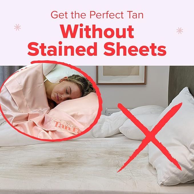 Tan Fan Self Tanner Sleep Sac - Keep Tan On Without Stained Bed Sheets - Self Tan Sleep Sack for ... | Amazon (US)