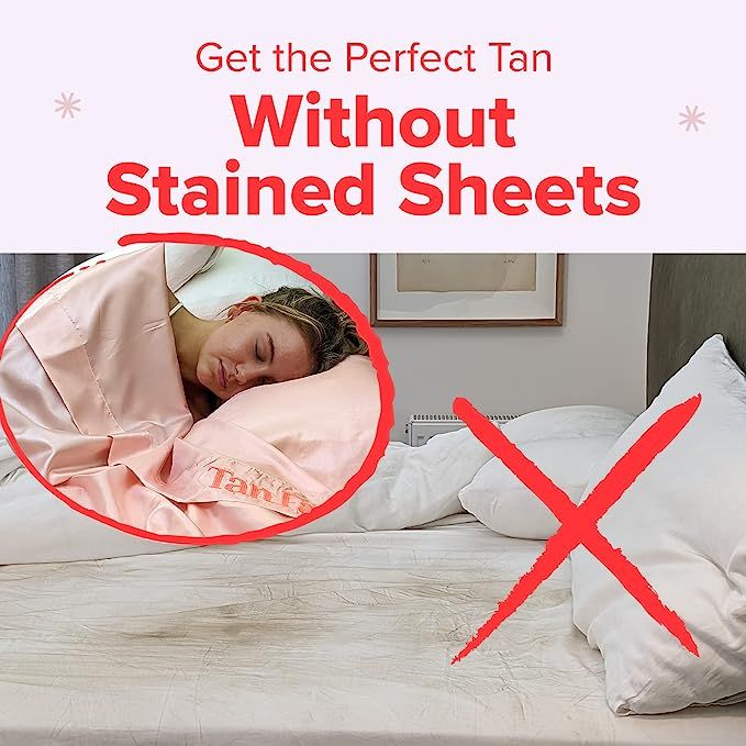 Tan Fan Self Tanner Sleep Sac - Keep Tan On Without Stained Bed Sheets - Self Tan Sleep Sack for ... | Amazon (US)