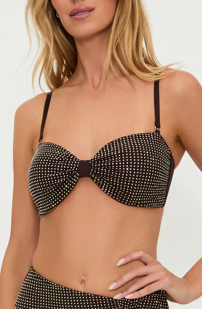 Beach Riot Paula Rhinestone Bikini Top | Nordstrom | Nordstrom