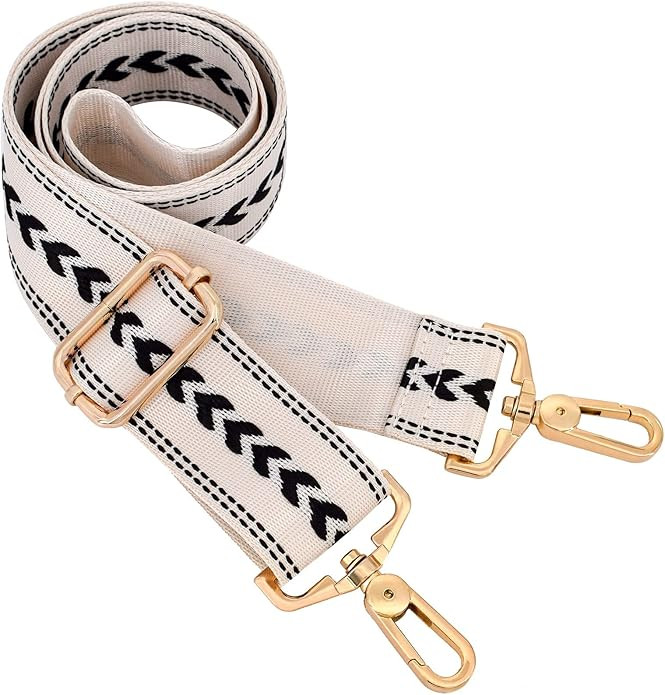 Strap Purse Crossbody Bag strap Replacement metal swivel hook shoulder strap Guitar strap for Cro... | Amazon (US)