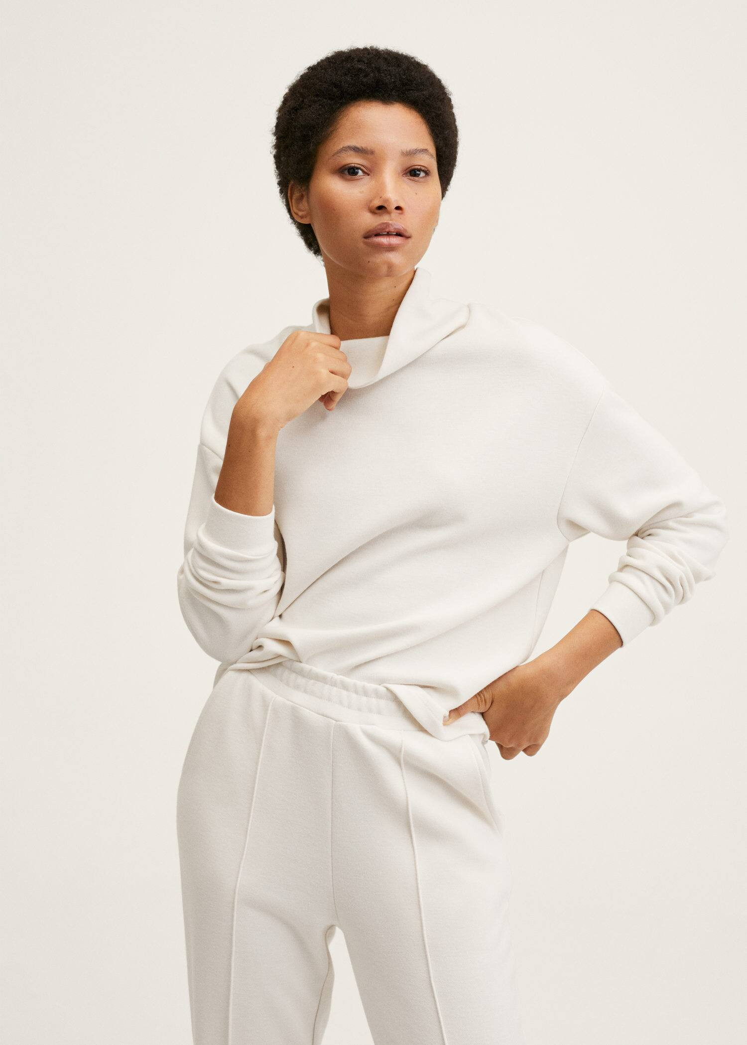 Funnel neck sweatshirt | MANGO (US)