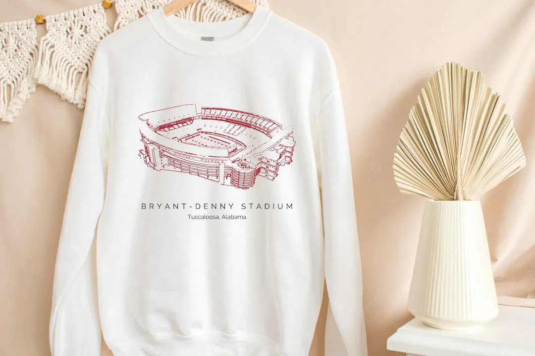 Byrant-Denny Stadium - University of Alabama, Unisex Crewneck Sweatshirt | Etsy (US)