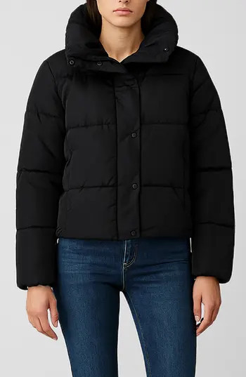 Noize Amanda Short Puffer Jacket in Black at Nordstrom Rack, Size Large | Nordstrom Rack