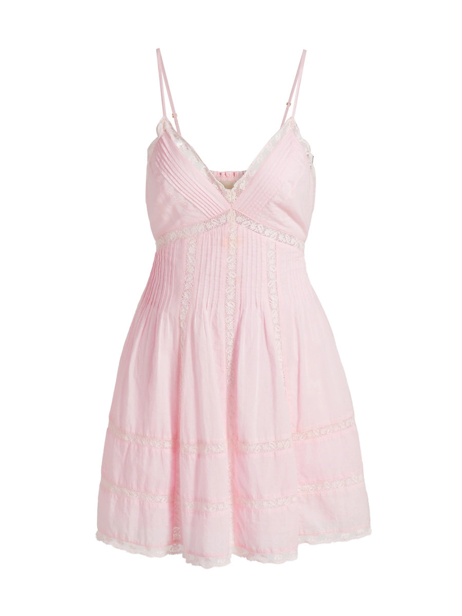 Women's Docila Cotton Minidress - Pink - Size Large | Saks Fifth Avenue