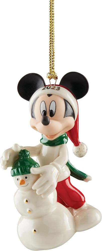 Lenox 894426 2023 Mickey & Snowman Ornament | Amazon (US)