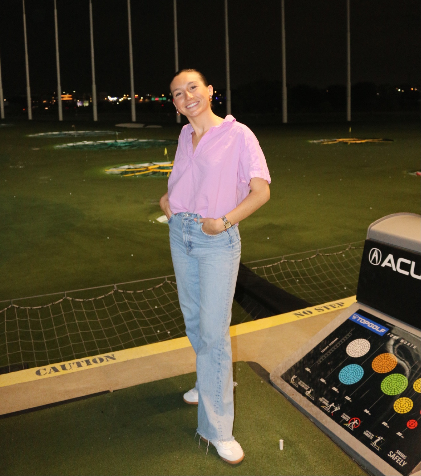 Simple outfit for an everyday look! I’m wearing a purple linen top from target with urban outfitter BDG jeans! My pink and white sambas were perfect for this look!

#LTKSpringSale #LTKfindsunder100 #LTKstyletip
