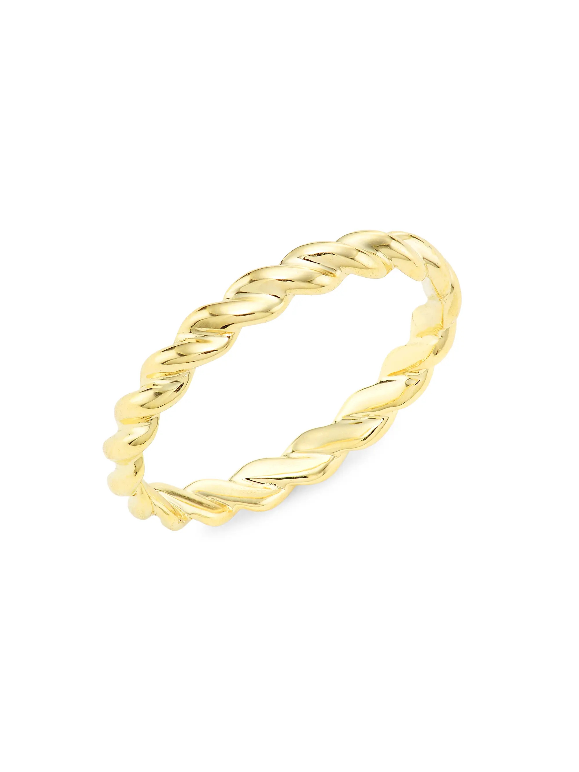 14K Yellow Gold Rope Band | Saks Fifth Avenue