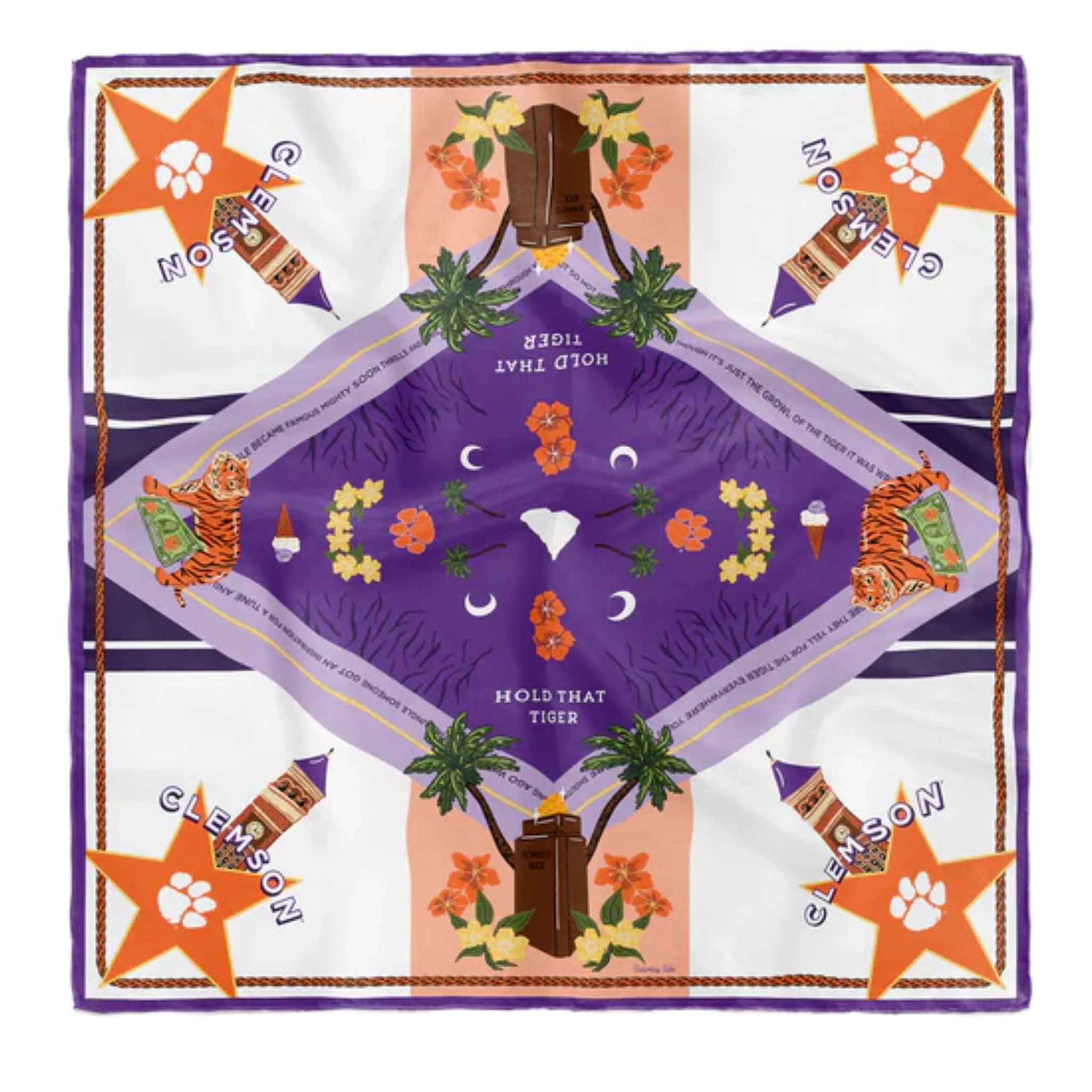 Saturday Silks - Clemson Tigers Saturday Scarf™ | Christina Greene LLC