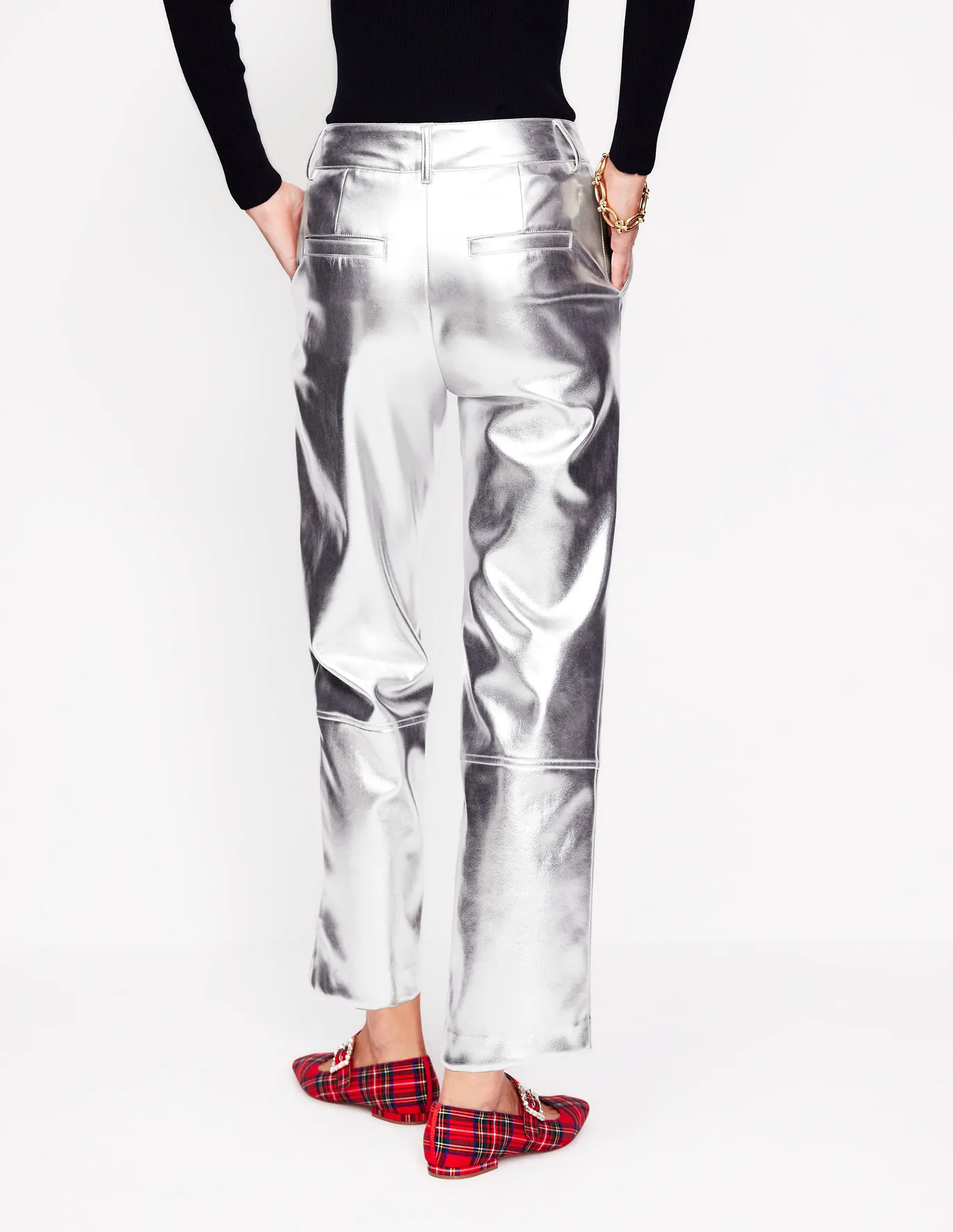 Tapered PU Trousers | Boden UK