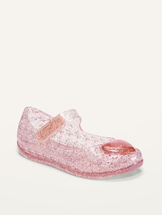 Glitter-Jelly Mary-Jane Flats for Toddler Girls | Old Navy (US)