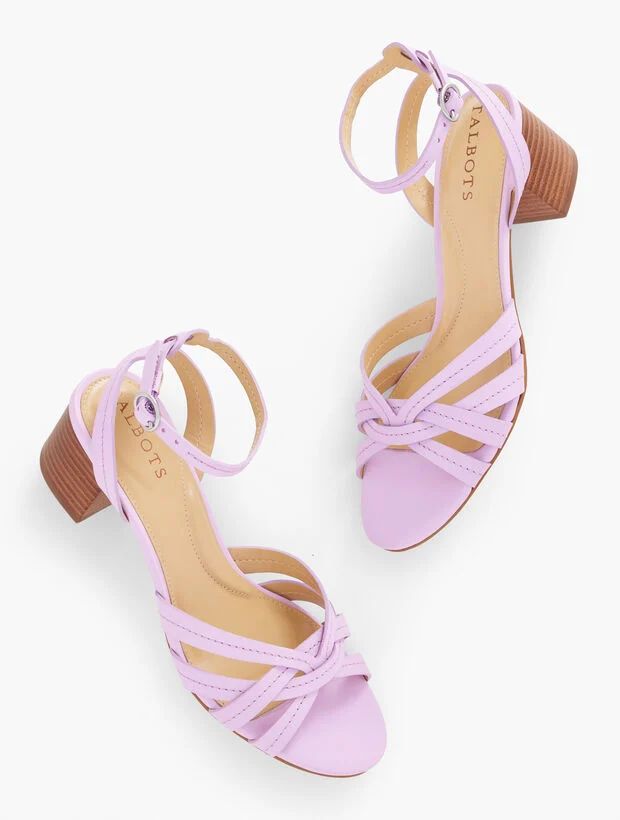 Mimi Vachetta Leather Ankle Strap Sandals | Talbots