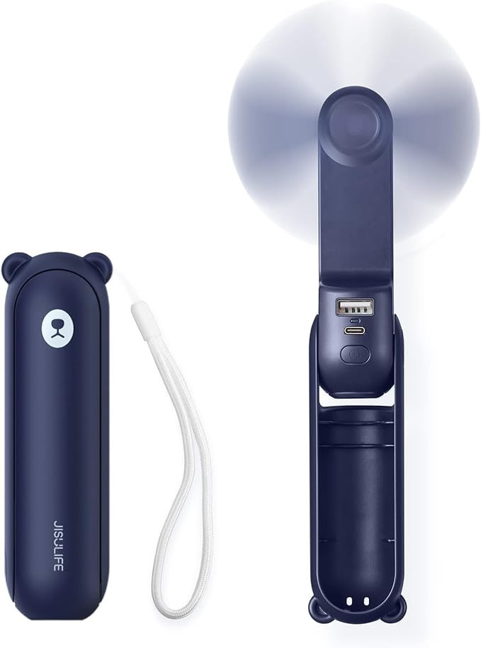 JISULIFE 3 IN 1 Handheld Fan, Mini Hand Fan, Portable Small Pocket Fan, USB Rechargeable Fan [14-... | Amazon (US)