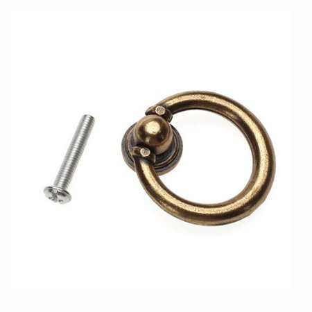 10x Furniture Hardware Drawer Drop Ring Pull Knob Bronze Tone/Antique Traditional Appearance, Solid  | Walmart (US)