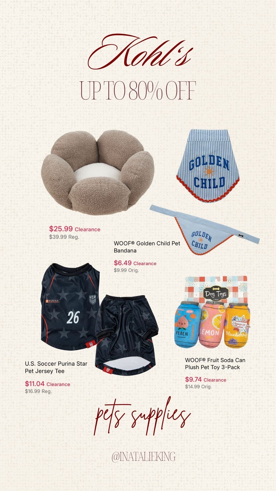 Clearance Sale: Up to 80% off Pet Supplies!

#LTKSaleAlert #LTKU #LTKHome